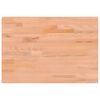 vidaXL Desk Top 80x55x2,5 cm Solid Wood Beech