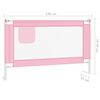 vidaXL Toddler Safety Bed Rail Pink 120x25 cm Fabric