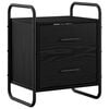 vidaXL Hanging Bedside Cabinet Black Oak 40 x 30 x 50 cm