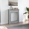 vidaXL Fireplace Surround Grey Sonoma 75x20x87.5 cm Engineered Wood