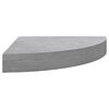vidaXL Wall Corner Shelves 4 pcs Concrete Grey 25x25x3.8 cm MDF