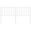 vidaXL Metal Headboard White 150 cm