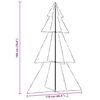 vidaXL Christmas Cone Tree 240 LEDs Indoor and Outdoor 118x180 cm
