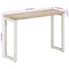 vidaXL Console Table Brown 110x35x76 cm Solid Wood Mango and Iron