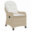 vidaXL Recliner Chair Beige 56 x 66 x 95cm Poly Rattan