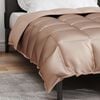vidaXL Winter Duvet Gold 220 x 155 cm Satin and Microfiber
