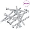 vidaXL Screw 12 pcs Silver M6 x 100 mm Steel
