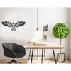 Homemania Wall Decoration Eagle 100x44 cm Steel Black
