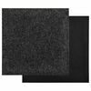 vidaXL Carpet 20 pcs Black 50 x 50 x 0.5 cm Bitumen
