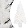 vidaXL Christmas Tree | White | PE (Polyethylene) | 90 cm | Decorative Inlays