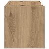 vidaXL Desk Organiser Black oak 44.5 x 24 x 25 cm Engineered wood
