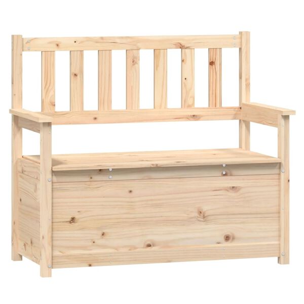 vidaXL Bench 112.5x51.5x96.5 cm Solid Wood Pine