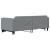 vidaXL Daybed with Trundle without Mattress Light Grey 90x190 cm Single
