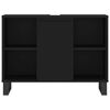 vidaXL Bathroom Cabinet Black 80x33x60 cm Engineered Wood