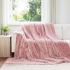 vidaXL Throw Blanket Pink 270 x 240 cm Fleece