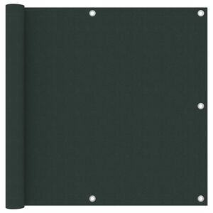 vidaXL Balcony Screen Dark Green 90x600 cm Oxford Fabric