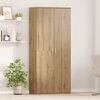 vidaXL Highboard Artisan oak 80 x 35 x 180 cm Engineered wood