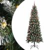 vidaXL Artificial Christmas Tree with 300 LEDs with Stand Green 210 cm