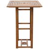 vidaXL Bistro Table 75x75x110 cm Solid Acacia Wood