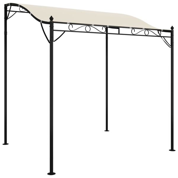 vidaXL Canopy Cream 2x2.3 m 180 g/m&sup2; Fabric and Steel
