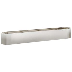 vidaXL Raised Garden Bed Stainless Steel 300 x 40x 40 cm Steel
