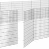 vidaXL Free Range Animal Enclosure 24-Panel 54x100 cm Galvanised Iron