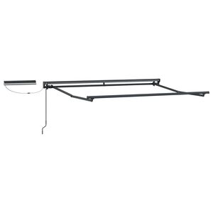 vidaXL Solar Electric Awning Frame 2.5 x 2 m Anthracite