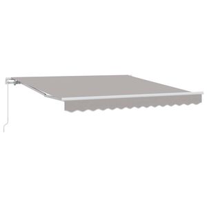 vidaXL Awning Retractable Light Grey 300 x 250 x 165 cm Polyester