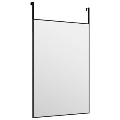 vidaXL Door Mirror Black 40x60 cm Glass and Aluminium