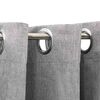vidaXL Linen-Look Blackout Curtains with Grommets 2pcs Grey 140x175cm