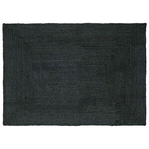 vidaXL Area Rug Dark Grey 240 x 340 cm Jute