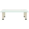 vidaXL TV Stand Frosted 60x35x17 cm Tempered Glass