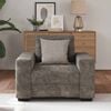 vidaXL Sofa Dark Grey 100 x 80 x 80 cm Fabric