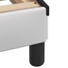 vidaXL Bed Frame with LED without Mattress "Hvar" White and Black 90x200 cm
