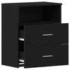 vidaXL Nightstand with Drawer Black Oak 50 x 32 x 60cm Engineered Wood