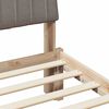 vidaXL Bed Frame with Headboard Brown 120 x 200 cm Solid Pine Wood