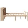 vidaXL Bookcase Bed without Mattress 180x200 cm Super King Solid Wood Pine