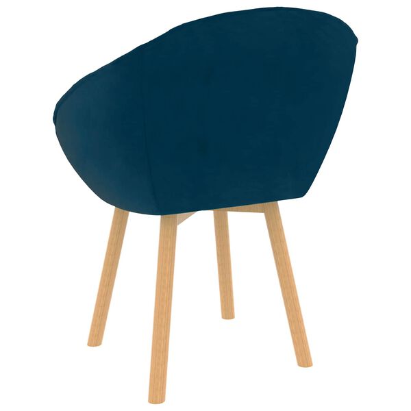 vidaXL Dining Chair Blue 62 x 58 x 76 cm Velvet