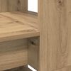 vidaXL Desk with Shelf Artisan Oak 113 x 54 x 120 cm Engineered Wood