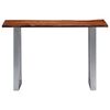 vidaXL Console Table 115x35x76 cm Solid Aacia Wood and Iron