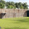vidaXL Dog Kennel Silver 8.47 m² Steel
