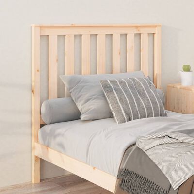 vidaXL Bed Headboard 106x6x101 cm Solid Wood Pine