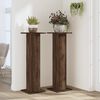 vidaXL Plant Stands 2 pcs Brown Oak 30x30x95 cm Engineered Wood