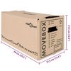 vidaXL Moving Box 20 pcs Natural 59 x 31.5 x 31.5 cm Cardboard