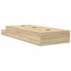 vidaXL Storage Bed Frame with Drawer Sonoma Oak 75 cm Engineered Wood