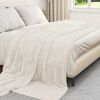 vidaXL Throw Blanket Cream 240 x 220 cm Fleece
