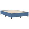 vidaXL Platform Bed Frame Blue 140 x 200 cm Fabric