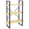 vidaXL 3-Tier Book Cabinet 80x30x105 cm Solid Pine Wood