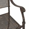 vidaXL Garden Chair 2 pcs Bronze 55 x 56.5 x 91cm Aluminium