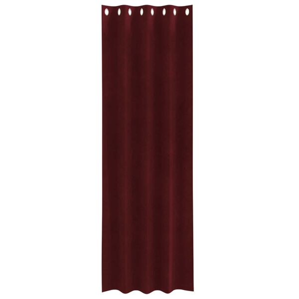 vidaXL Blackout Curtains 2 pcs Wine Red 140 x 225 cm Velvet